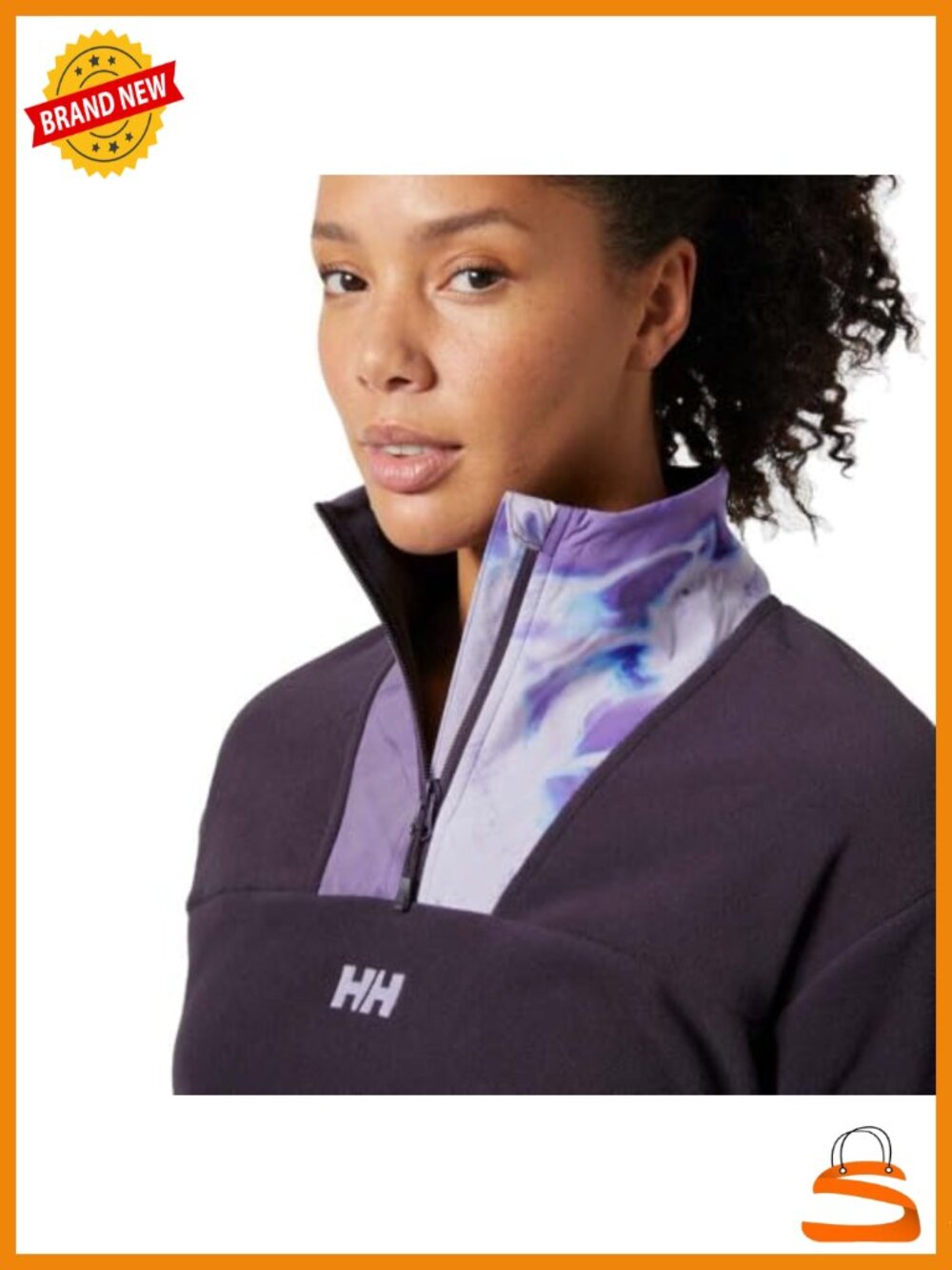 Cropped Fleece Half Zip Pullover Sweatshirt Polartec Women's Outdoor - Picture 2 of 5